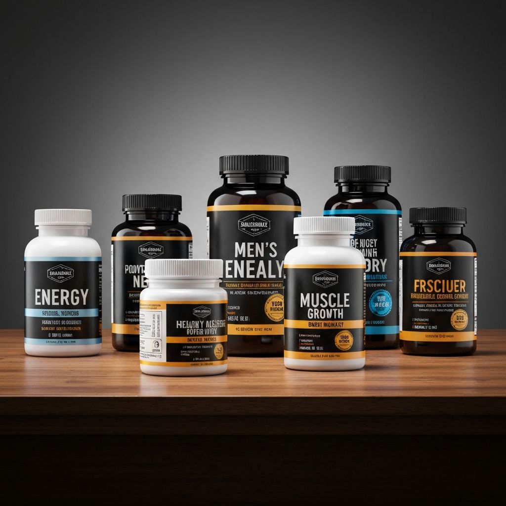 Men's supplements collection
